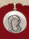 Сребърен медальон малка Богородица 1