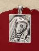 Сребърен медальон малка Богородица