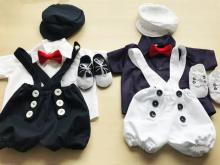 Костюм за кръщене, сватба за близнаци