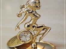 Зодия Дева-позлатено с 24-каратово злато с камъни SWAROWSKI