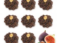 Сурови сладки от сушени смокини и лешник плато 25 бр