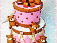 Детска торта Mечета момичета