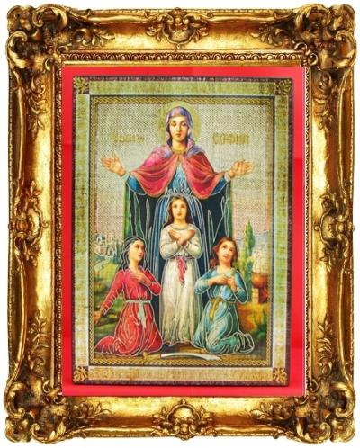 Икона Магнит Света София подарък за гости