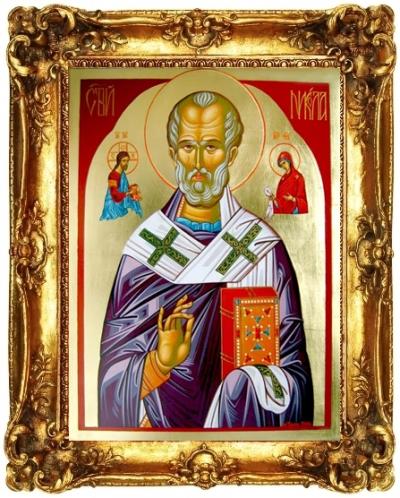 Икона Магнит Свети Николай подарък за гости