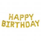 Балони Happy Birthday - златни