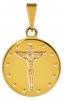 Златен медальон Исус Христос Разпятие