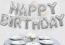 Балони Happy Birthday - сребърни