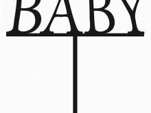 Топер за торта Добре дошло бебе 1