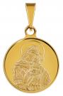 Златен медальон Богородица