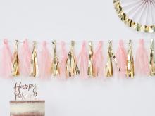 Герлянд за декорация в розово и златно