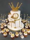 Декораторска торта за Свето кръщение Леа & Маги