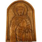Икона с дърворезба Свети Мина овал