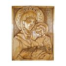 Икона с дърворезба Света Богородица голяма