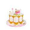 Декораторска торта Розово бебешко креватче