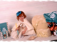 Луксозен комплект "Моето кръщене" с дантела 2