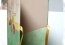 Папка за църковно свидетелство със снимка в зелено,жълто,злато